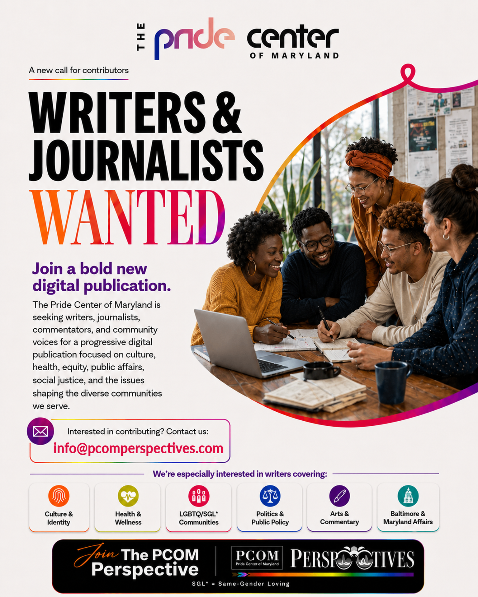 Writers & Journalists Wanted